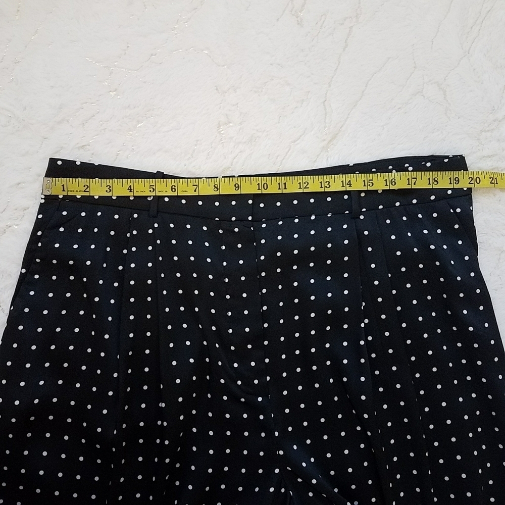 Mango Polka Dot Smart Wide Leg Trousers - Picture 5 of 13